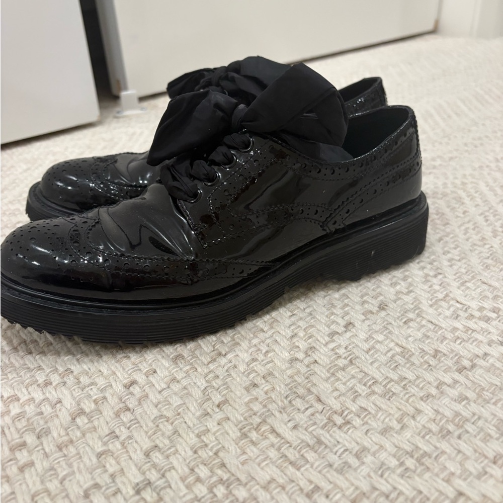 Prada Black Patent Leather Shoes - image 3